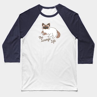 The Lounge Life Cat Baseball T-Shirt